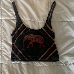 Grey elephant tank top